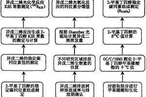 鉴定大气异戊二烯稳定碳同位素组成的方法
