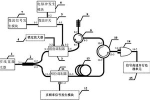 长距离分布式大测量范围快速响应光纤动态应变传感装置