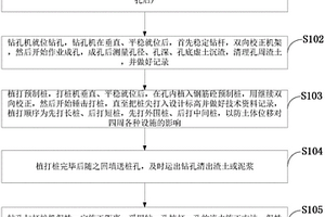 钻孔植桩的方法