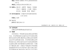 动物毛皮种类的快速无损鉴别方法