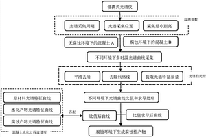 检测混凝土腐蚀产物的高光谱测试与分析方法