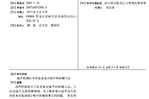 超声检测信号中复杂成分噪声的抑制方法
