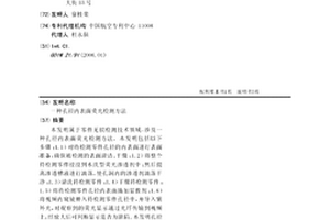 孔径内表面荧光检测方法