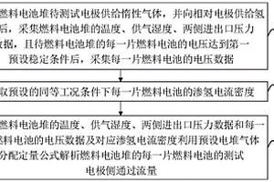 燃料电池堆内部气体分配状态原位表征方法及装置