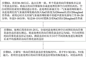 筛选耐盐向日葵品种的方法