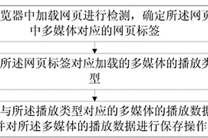 网页中多媒体数据的收藏方法和浏览器装置
