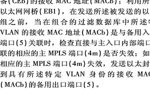 通过双宿以太网网桥发送到MPLS网络的自动分组保护