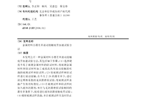 金属材料小滑差率滚动接触疲劳加速试验方法