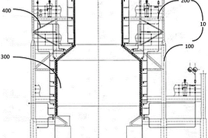 用于熔融还原炉的框架结构