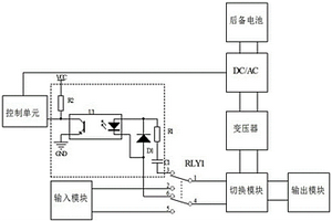 后备式UPS输入开关异常检测装置