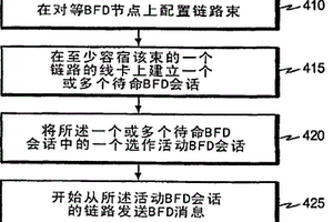 有效地动态维护一束链路上的双向转发检测的技术