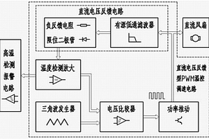 基于电压反馈型PWM温控调速电路的高温检测报警电路