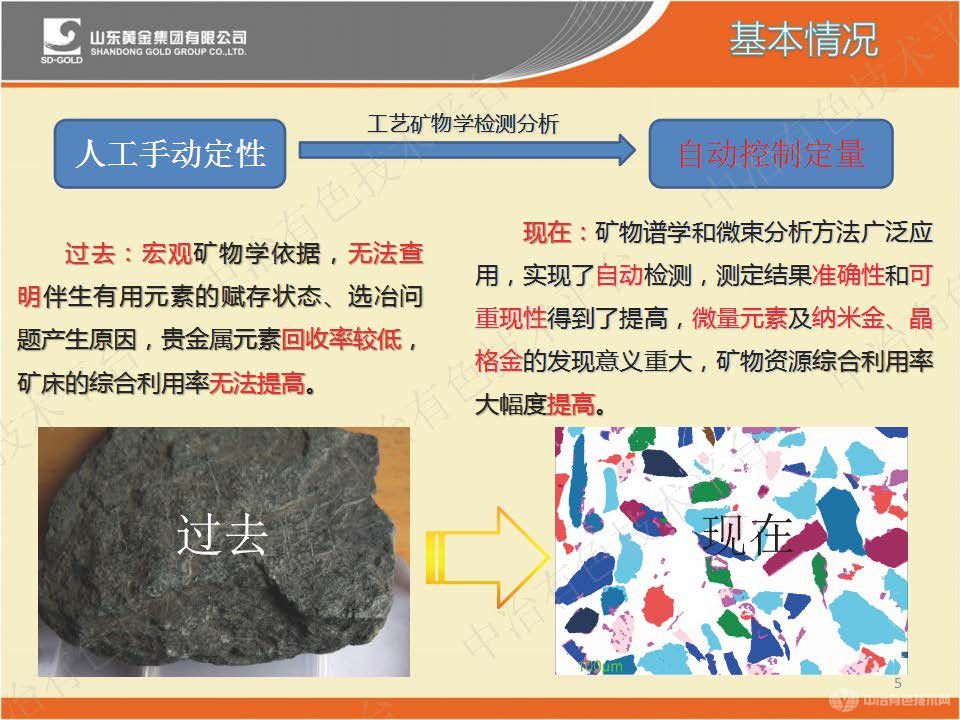 工艺矿物学在黄金选冶过程中的研究与应用