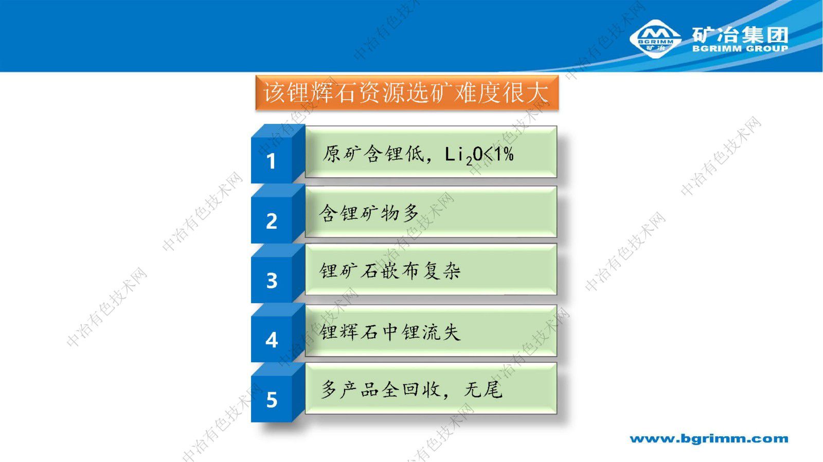 极难选锂辉石资源综合回收研究