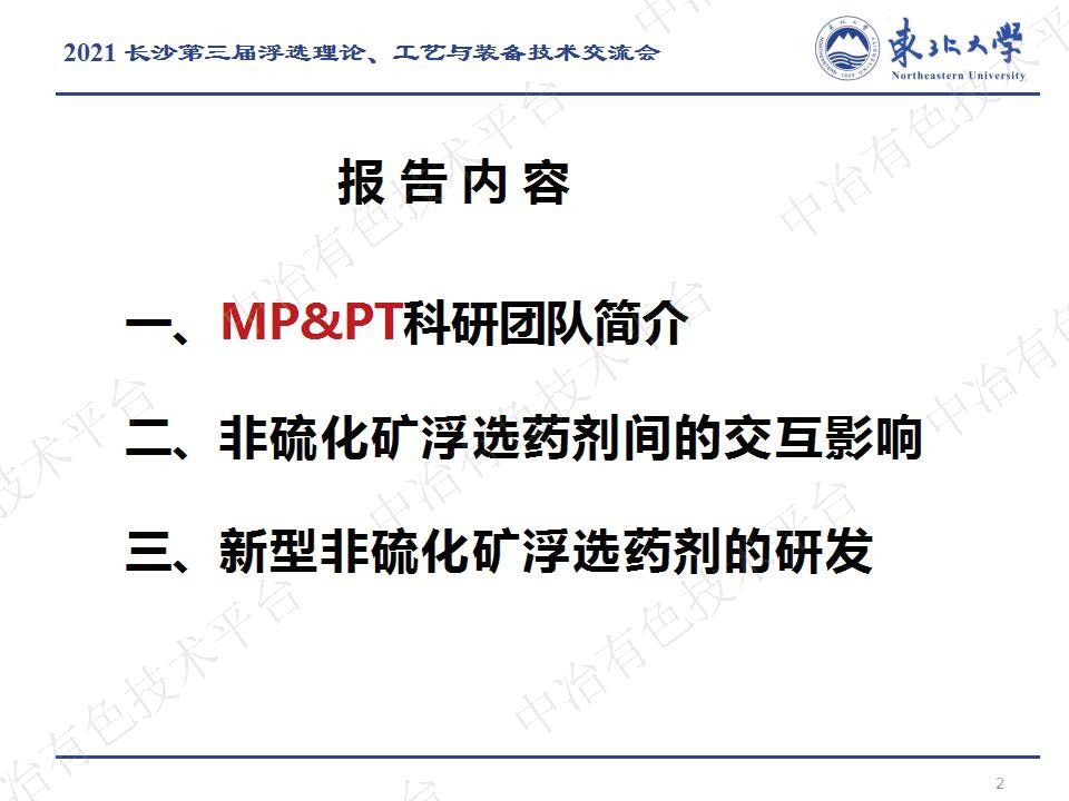 非硫化矿浮选药剂间的交互影响及新型浮选药剂研发