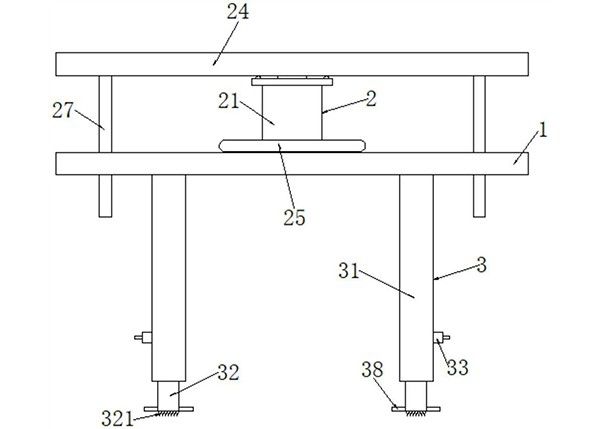 矿山工程建设机械作业支撑装置