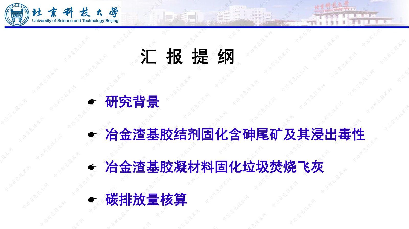 有色金属尾矿和垃圾焚烧飞灰中重金属的低碳固化研究