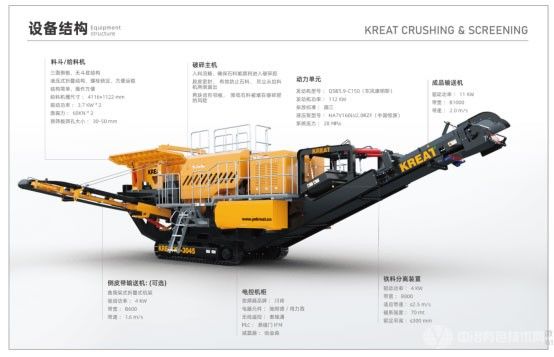 KJ-3045 履带式移动颚式破碎站