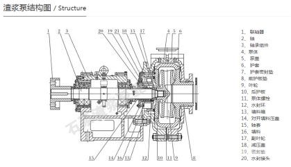 HH高扬程渣浆泵结构图
