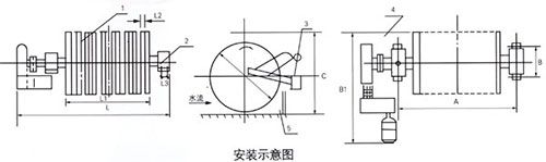 RCKW永磁盘式尾矿回收机安装示意图 RCKW永磁盘式尾矿回收机安装示意图
