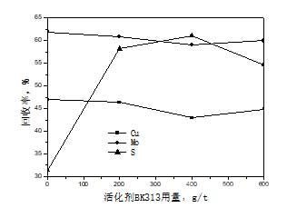 活化剂BK313对铜钼硫浮选影响