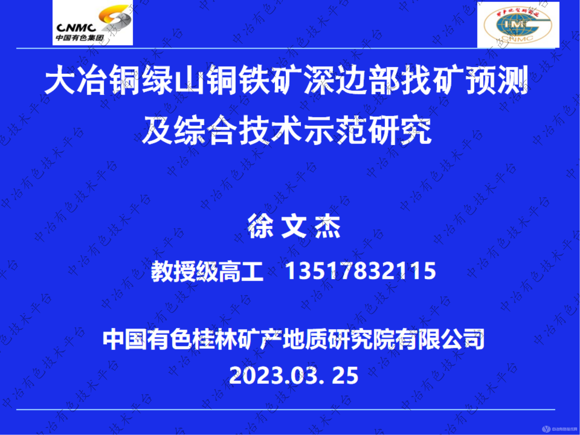 大冶铜绿山铜铁矿深边部找矿预测及综合技术示范研究