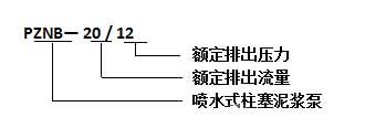 喷水式柱塞泥浆泵型号意义