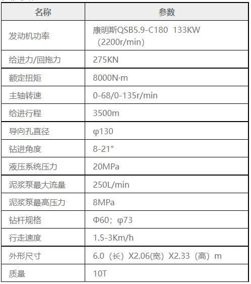 FDP-25型非开挖定向钻机参数 FDP-25型非开挖定向钻机参数