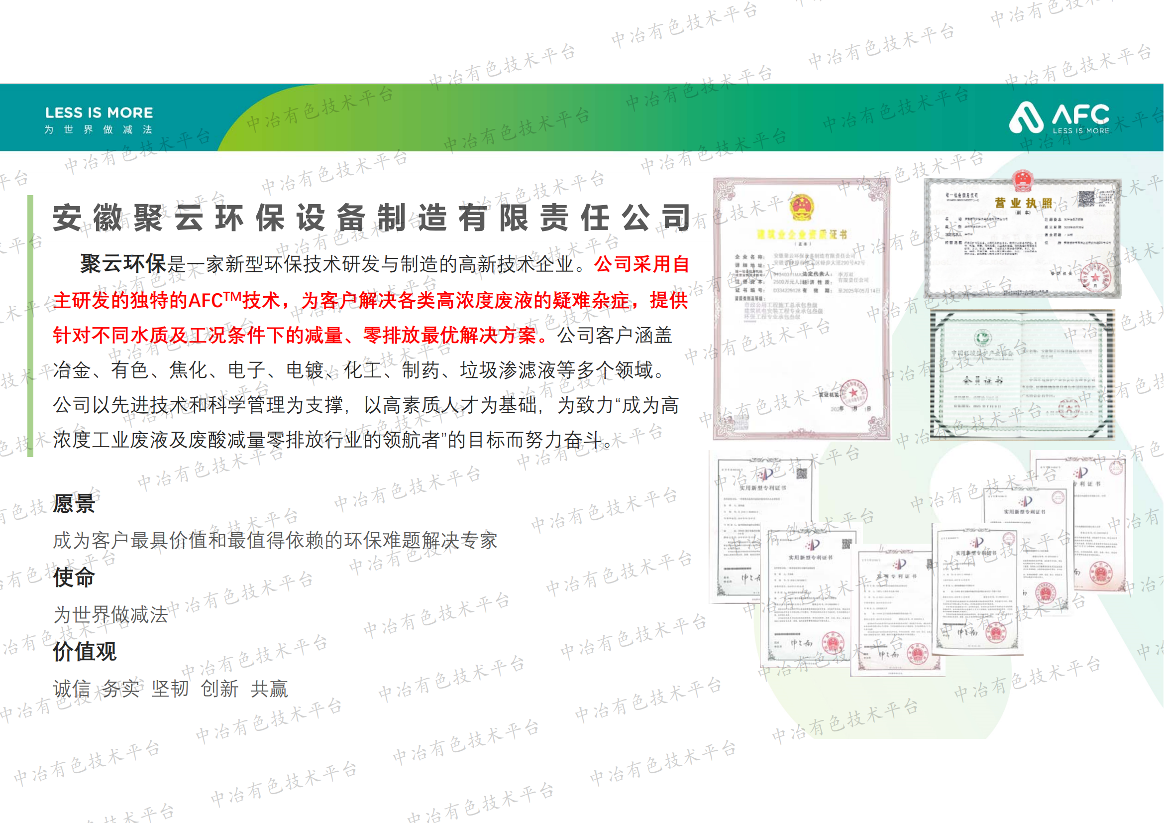 废酸浓缩新技术(AFC)介绍——空气动力浓缩技术（Air Force Concentration）