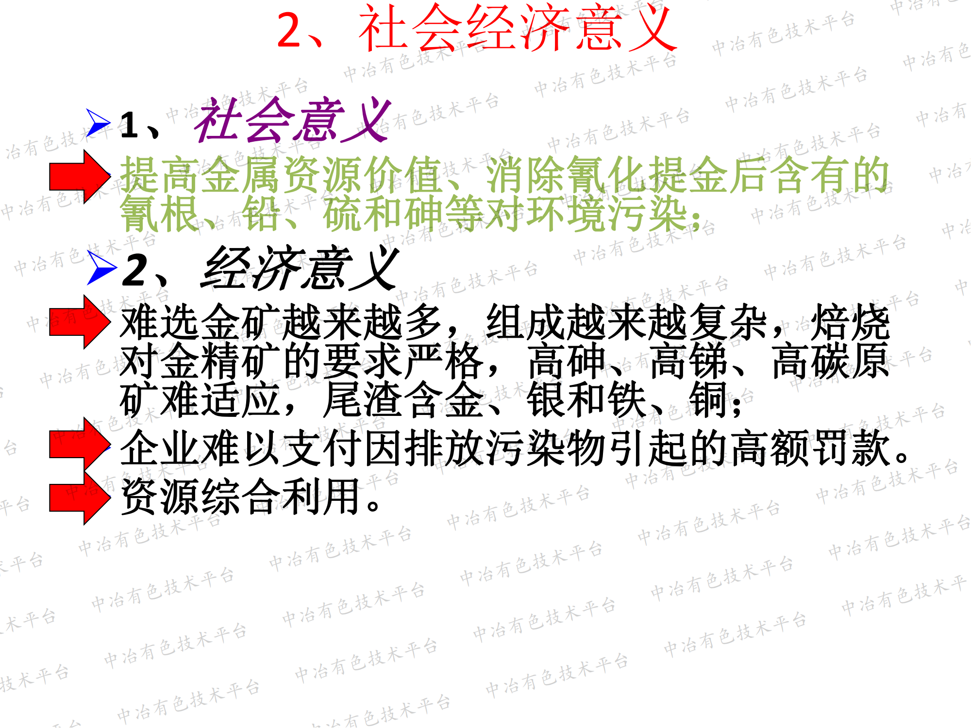 难选冶复杂金精矿焙渣预处理提高金浸取率和铁综合利用项目可行性分析