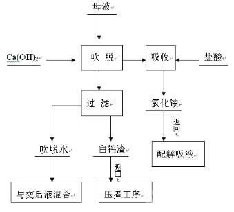 仲钨酸铵结晶母液一步回收钨与氨工艺