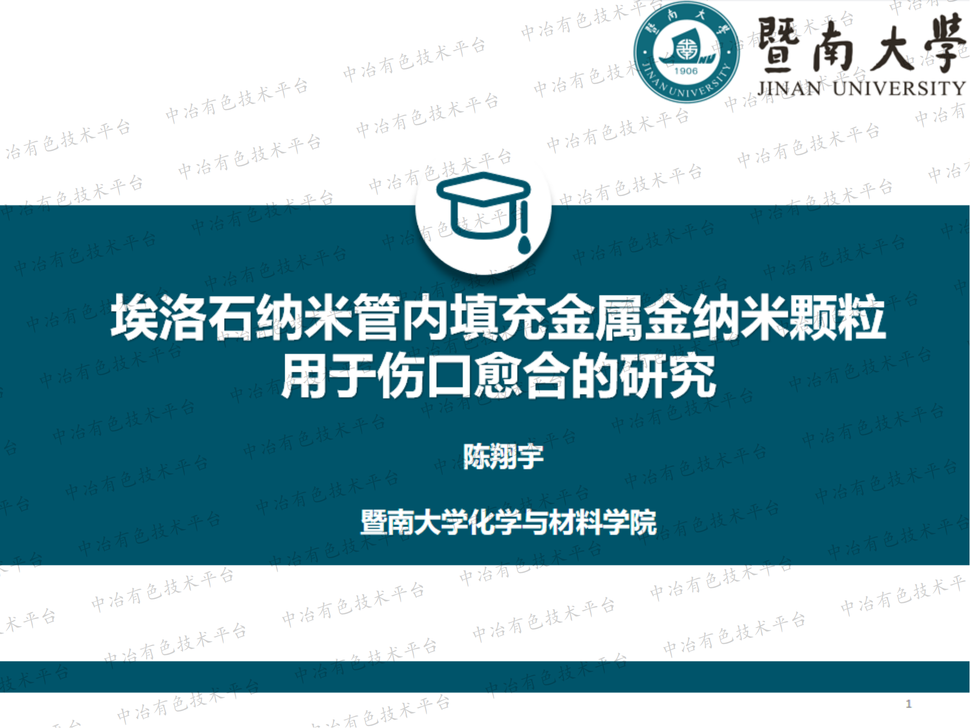 埃洛石纳米管内填充金属金纳米颗粒用于伤口愈合的研究