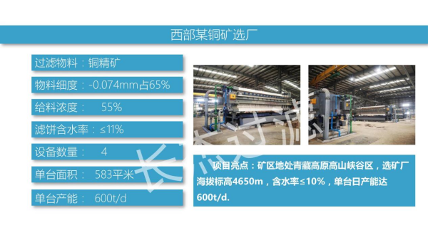西部某铜矿选厂
