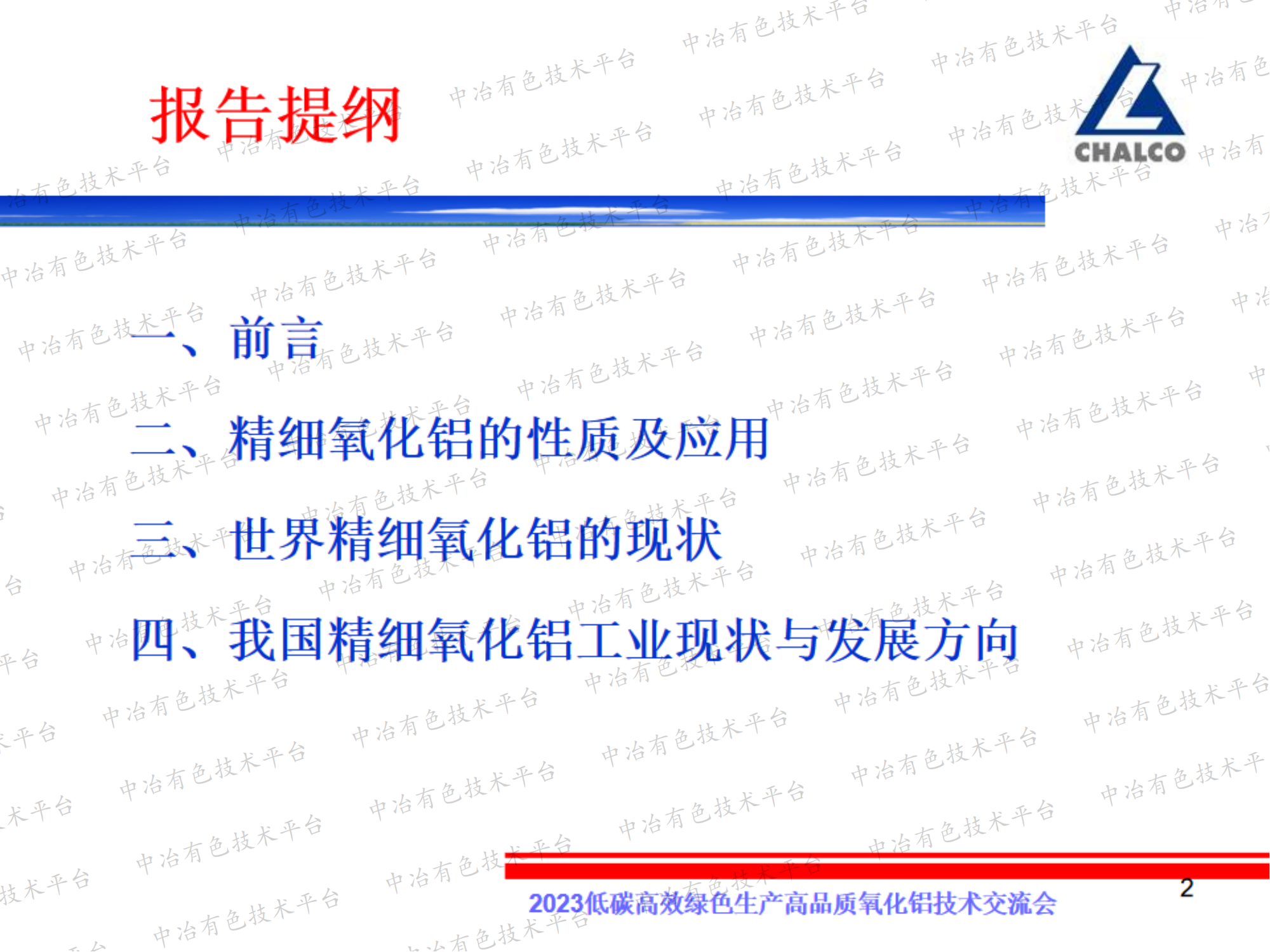 中国精细氧化铝现状与发展方向