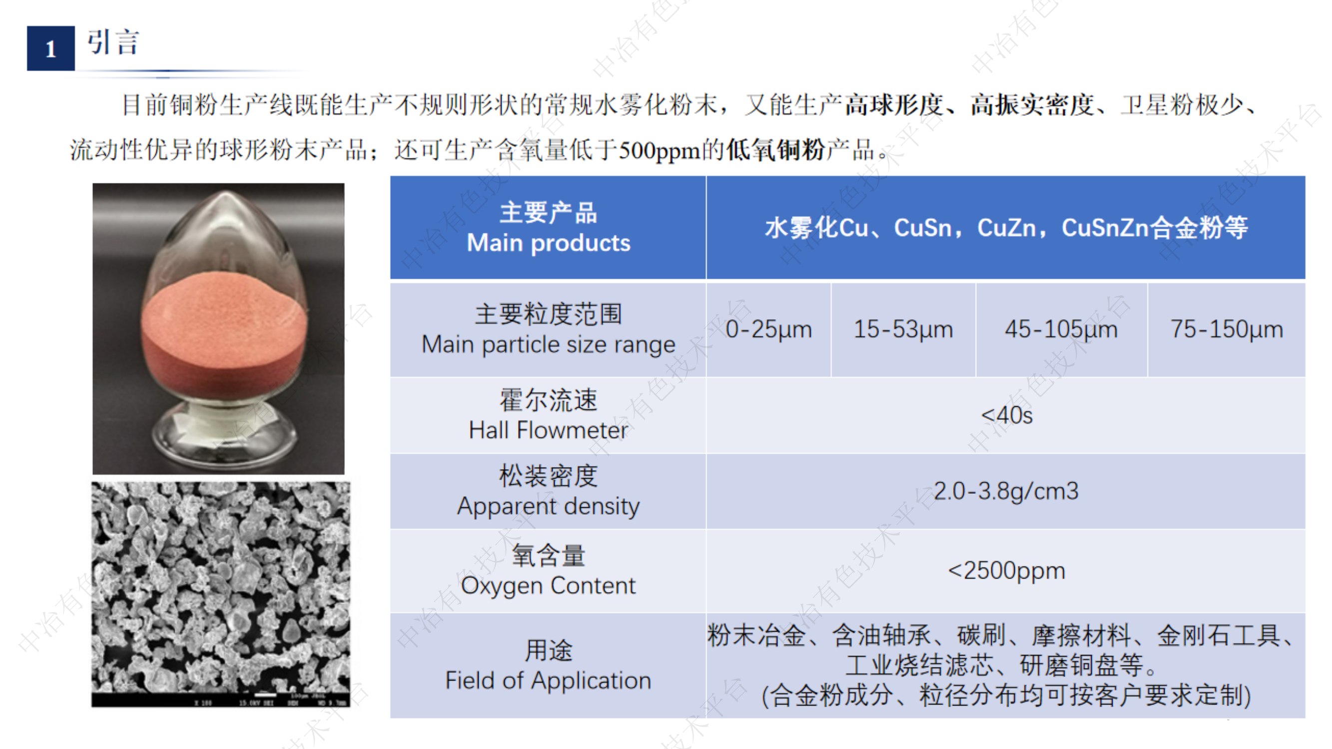 雾化法铜粉工艺及其性能研究