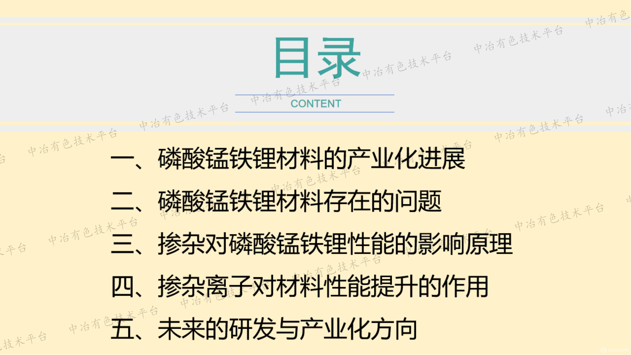 磷酸锰铁锂材料的掺杂改性研究