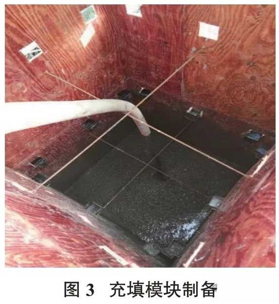 充填模块制备 充填模块制备