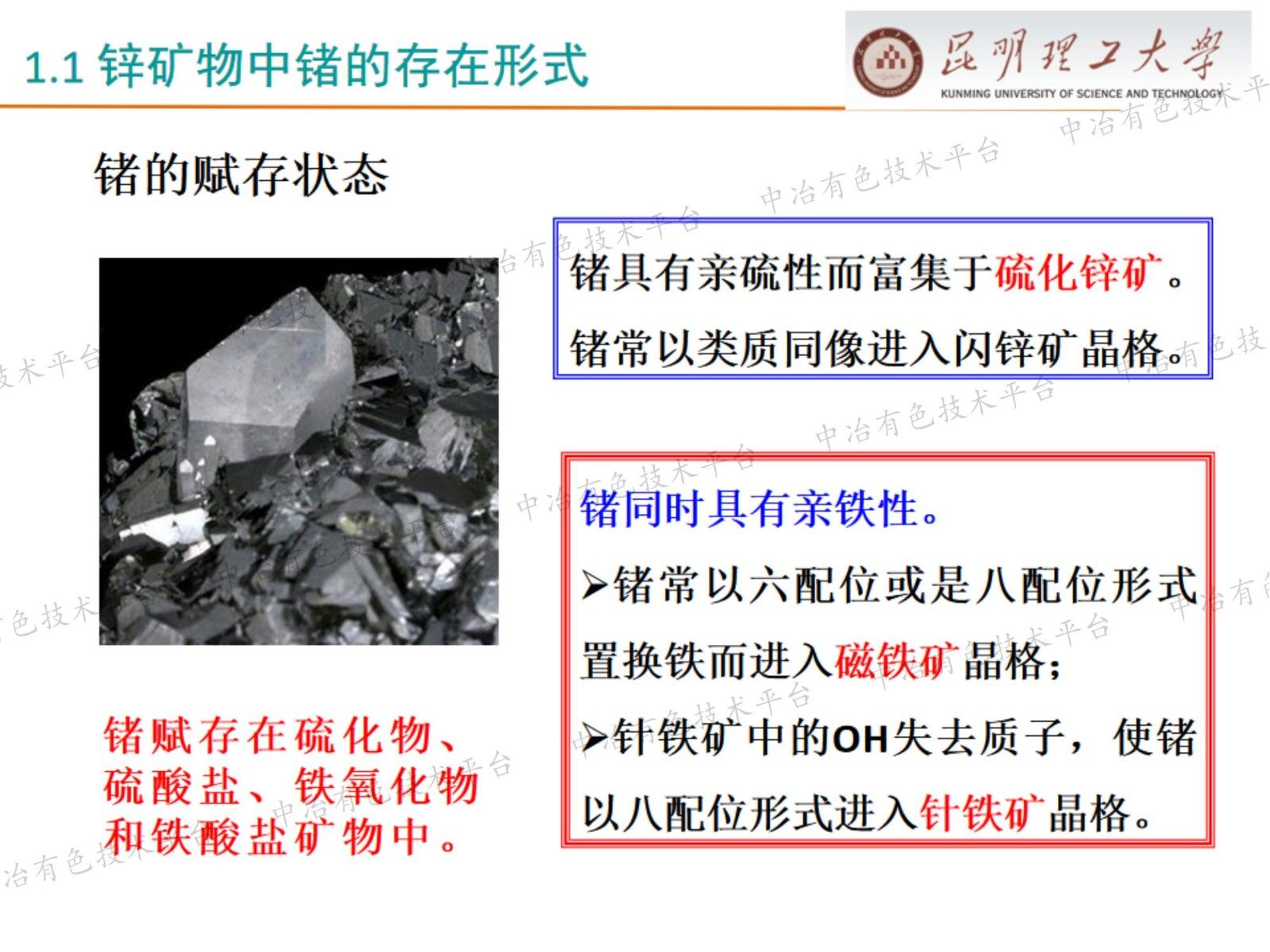 含锗锌物料清洁提取与资源化利用关键技术