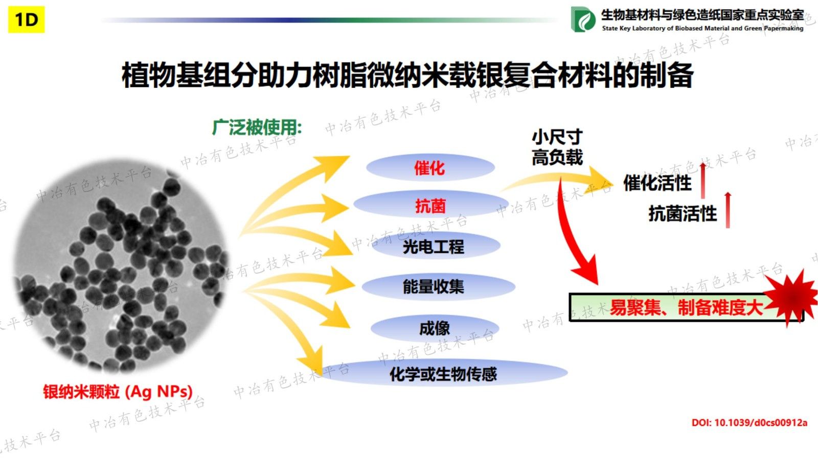 生物基树脂微纳米材料的可控构筑及其在催化、功能材料领域的应用