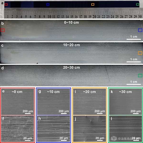  30 cm长碳纳米管水平阵列的可控制备