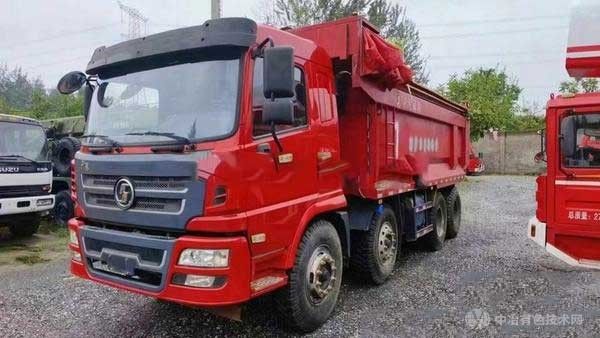 出售2020年陕汽前四后八翻斗库存新车,三千多公里