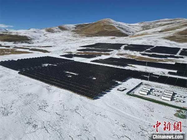 浙能集团在那曲建设的50兆瓦光伏储能电站