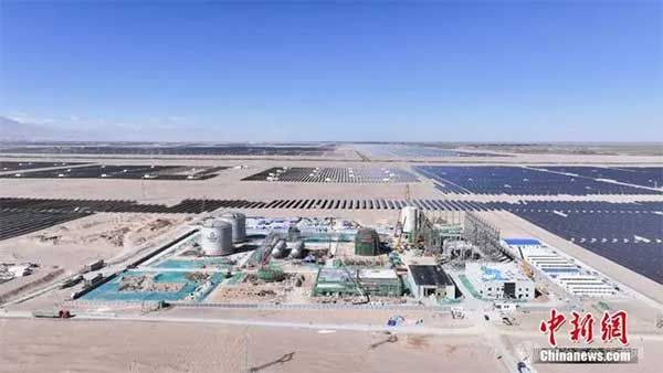 航拍世界最大规模液态空气储能项目施工现场 航拍世界最大规模液态空气储能项目施工现场