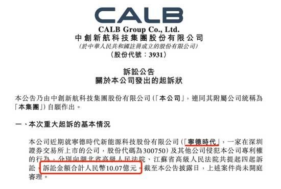 两大锂电巨头，再次打响专利战!