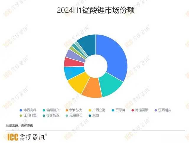 2024H1锰酸锂市场份额