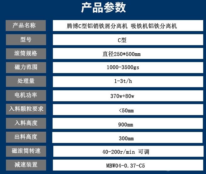 双出料铝铁分离机