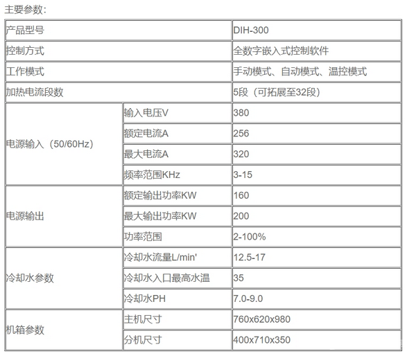 通用型感应加热电源DIH-300