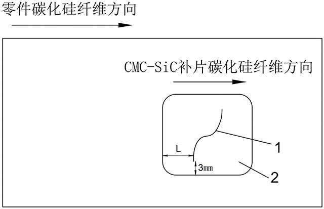 航空发动机碳化硅陶瓷基复合材料零件贴补修复方法