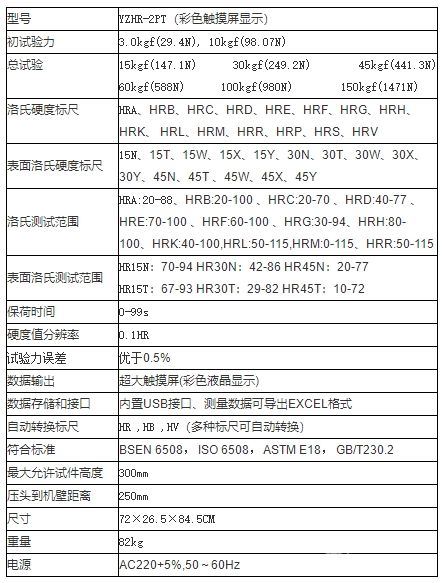 YZHR-2PT数显全洛氏硬度计(高档型)