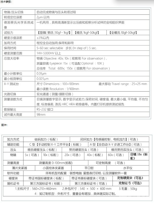 全自动维氏（努氏）硬度计PD-100V(K)